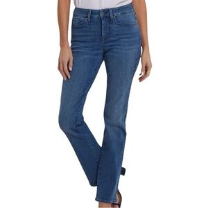 NYDJ Marilyn Straight Medium Wash Jean High-rise Minimalist Western Retro 6